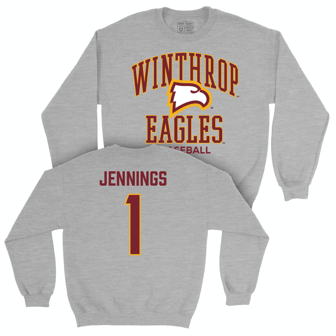 Winthrop Baseball Sport Grey Classic Crew - Chancellor Jennings