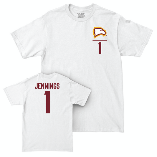 Winthrop Baseball White Logo Comfort Colors Tee - Chancellor Jennings