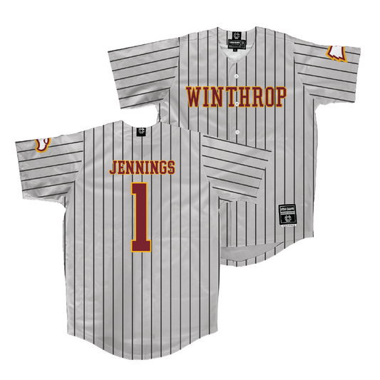 Winthrop Baseball Sport Grey Jersey - Chancellor Jennings | #1