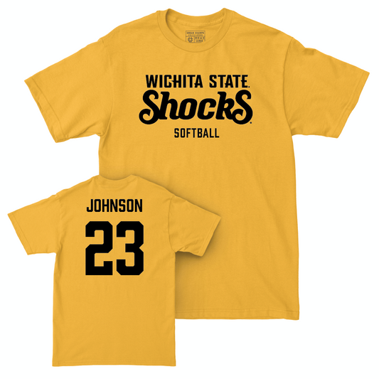 Wichita State Softball Gold Shocks Tee  - Sophie Johnson