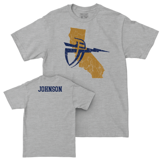 CBU Women's Cheerleading Sport Grey State Tee  - Cyarra Johnson