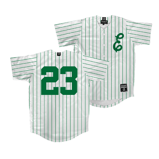 Eastern Michigan Baseball White Green Jersey - Bobby Jones