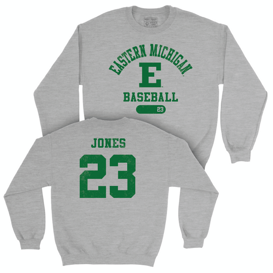 Eastern Michigan Baseball Sport Grey Varsity Crew  - Bobby Jones