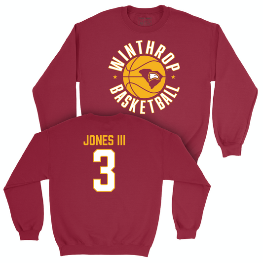 Winthrop Men's Basketball Maroon Hardwood Crew  - Paul Jones III