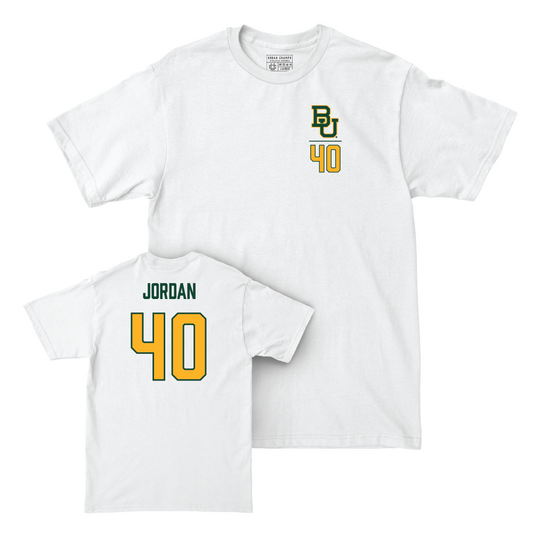 Baylor Football White Logo Comfort Colors Tee - Kyler Jordan