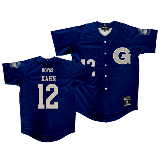 Georgetown Baseball Navy Jersey  - Jordan Kahn