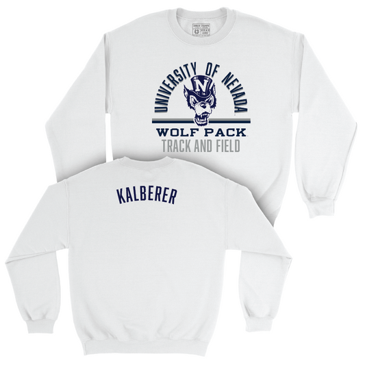 Nevada Women's Track & Field White Classic Crew  - Madison Kalberer