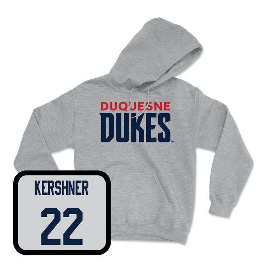 Duquesne Women's Soccer Sport Grey Lock Hoodie - Reese Kershner