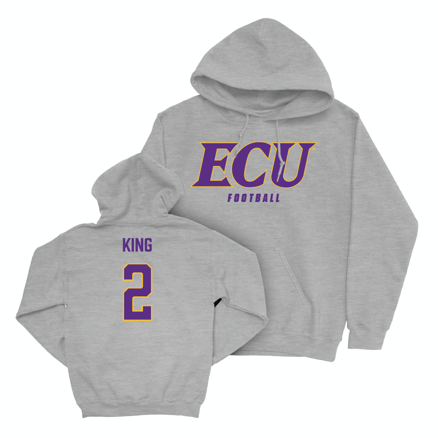 East Carolina Football Sport Grey ECU Hoodie   - Devon King