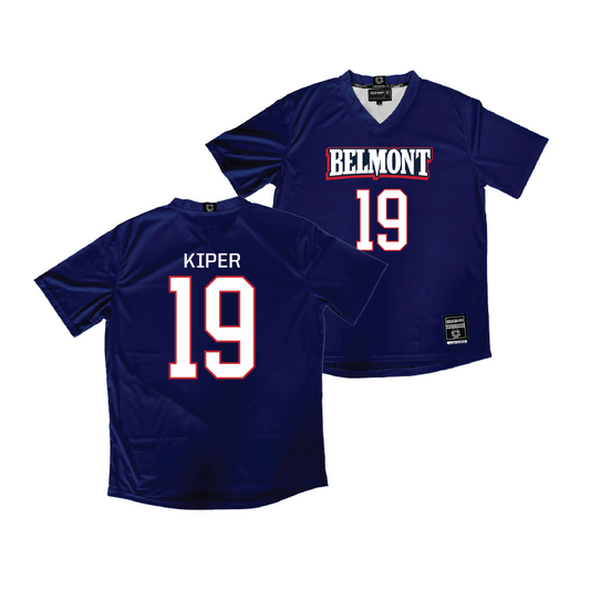 Belmont Men's Soccer Navy Jersey - Brock Kiper | #19