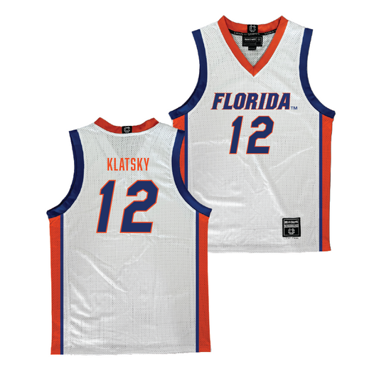 Florida Men's Basketball White Jersey - Alex Klatsky #12