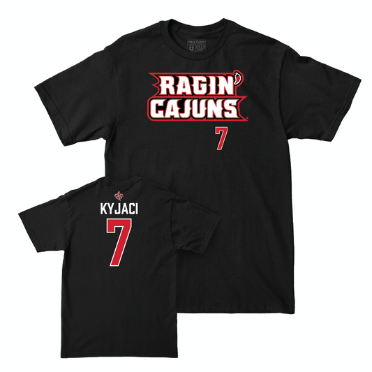 Louisiana Men's Tennis Black Ragin' Cajuns Tee  - Samuel Kyjaci