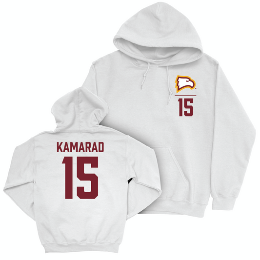 Winthrop Men's Basketball White Logo Hoodie  - Tommy Kamarad