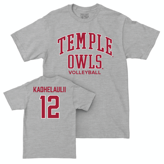 Temple Women's Volleyball Sport Grey Classic Tee  - Hikialani Kaohelaulii