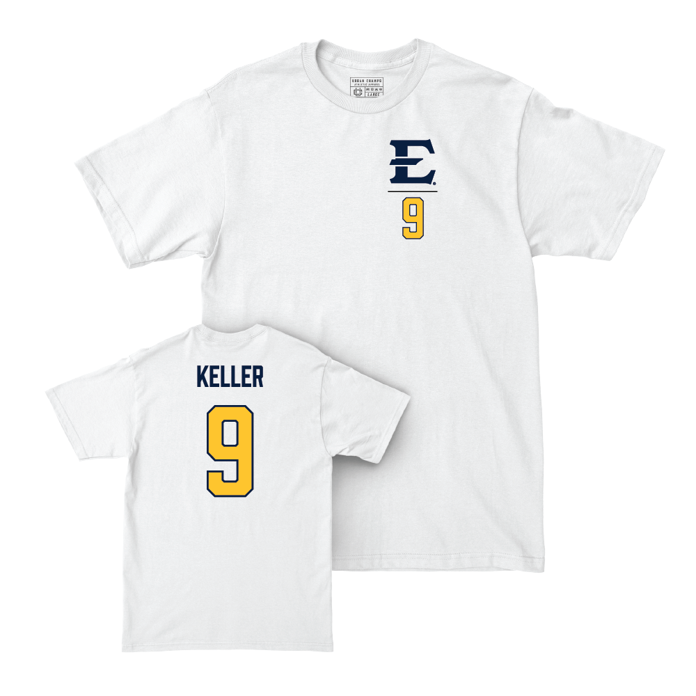 ETSU Baseball White Logo Comfort Colors Tee - Kenny Keller