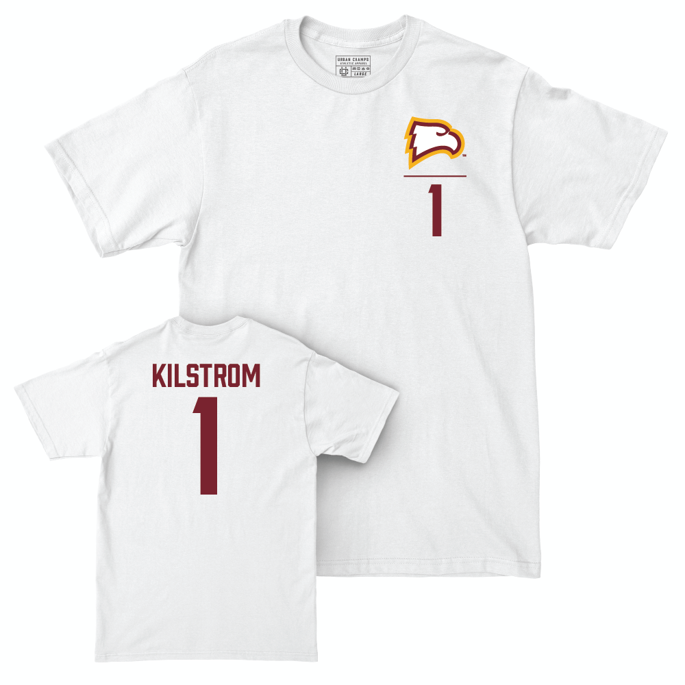 Winthrop Men's Soccer White Logo Comfort Colors Tee - Jack Kilstrom