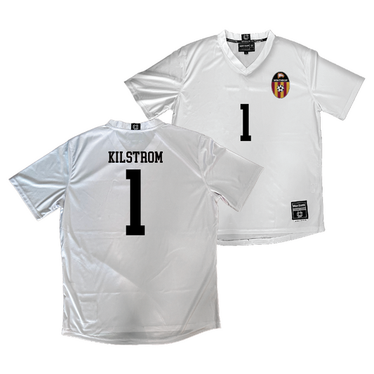 Winthrop Men's Soccer White Jersey - Jack Kilstrom | #1