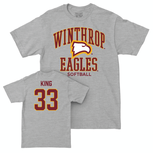 Winthrop Softball Sport Grey Classic Tee  - Aspen King