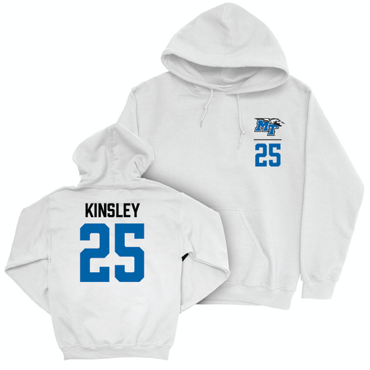 MTSU Women's Soccer White Logo Hoodie  - Arianna Kinsley