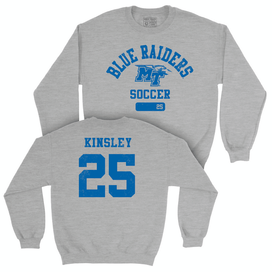 MTSU Women's Soccer Sport Grey Varsity Crew  - Arianna Kinsley