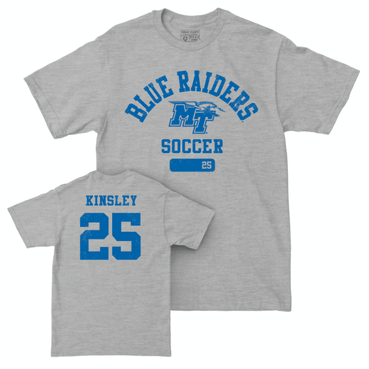 MTSU Women's Soccer Sport Grey Varsity Tee  - Arianna Kinsley