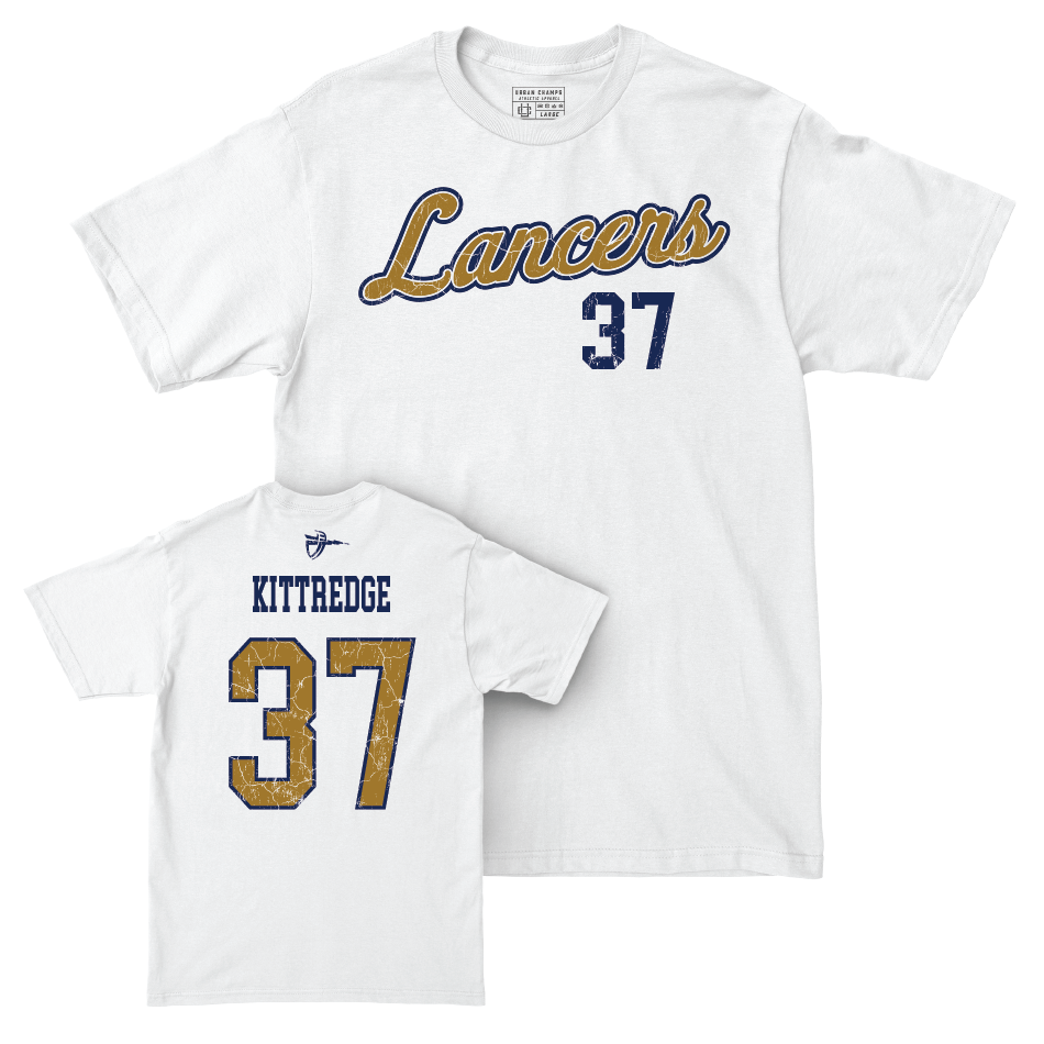 CBU Baseball White Script Comfort Colors Tee   - Ryan Kittredge