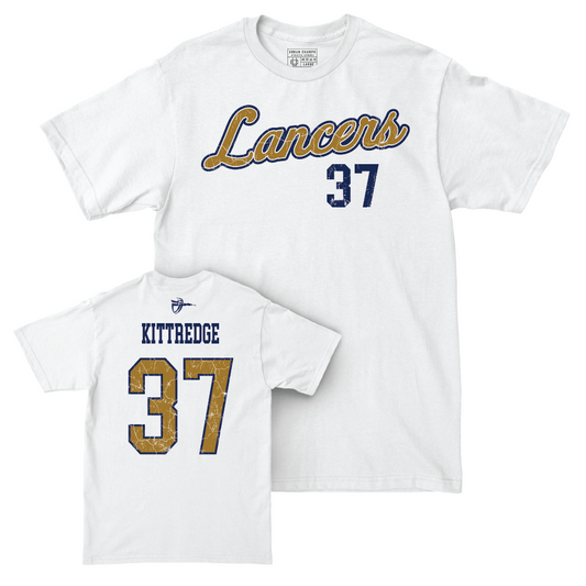 CBU Baseball White Script Comfort Colors Tee   - Ryan Kittredge