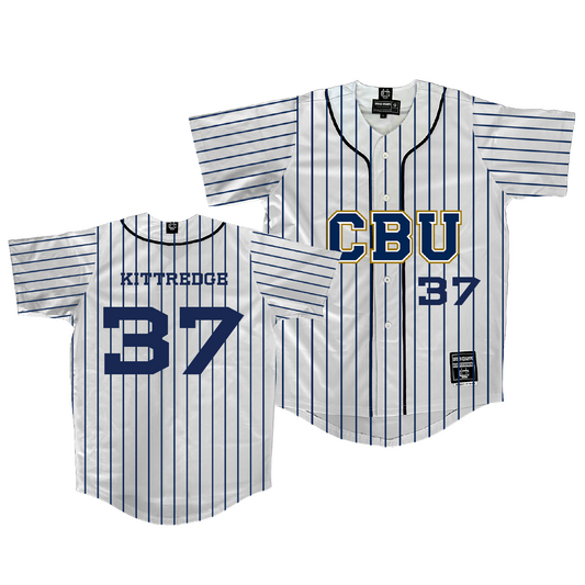 CBU Baseball White Jersey    - Ryan Kittredge