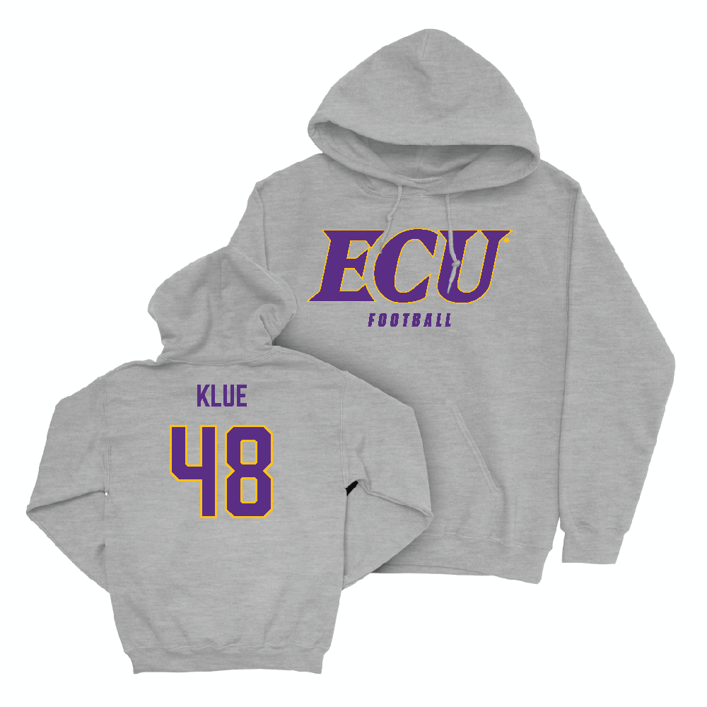 East Carolina Football Sport Grey ECU Hoodie   - Grayson Klue