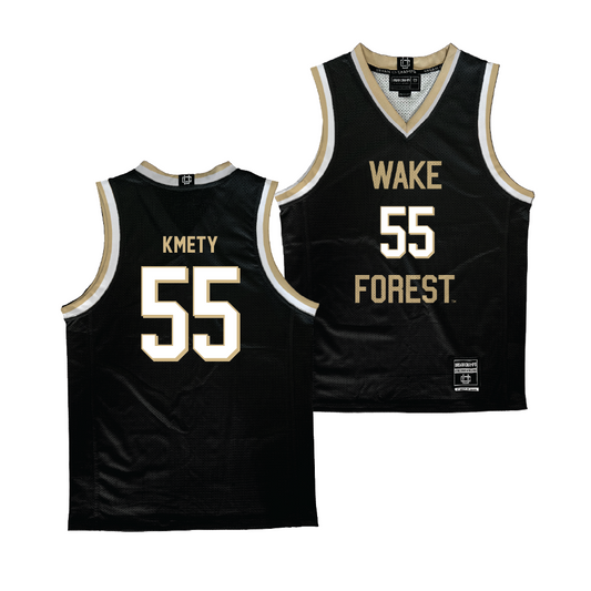 Wake Forest Men's Basketball Black Jersey - Owen Kmety | #55