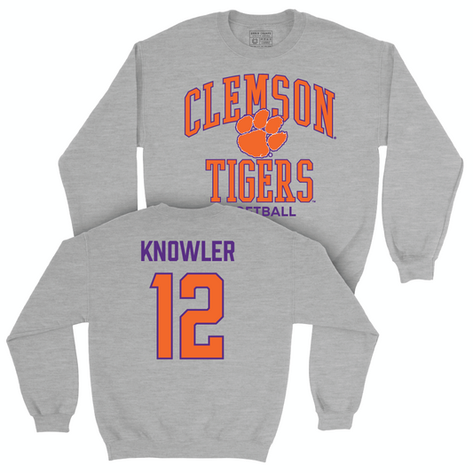 Clemson Softball Sport Grey Classic Crew  - Julia Knowler