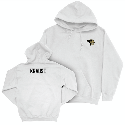 Lindenwood Women's Golf White Logo Hoodie - Bailie Krause