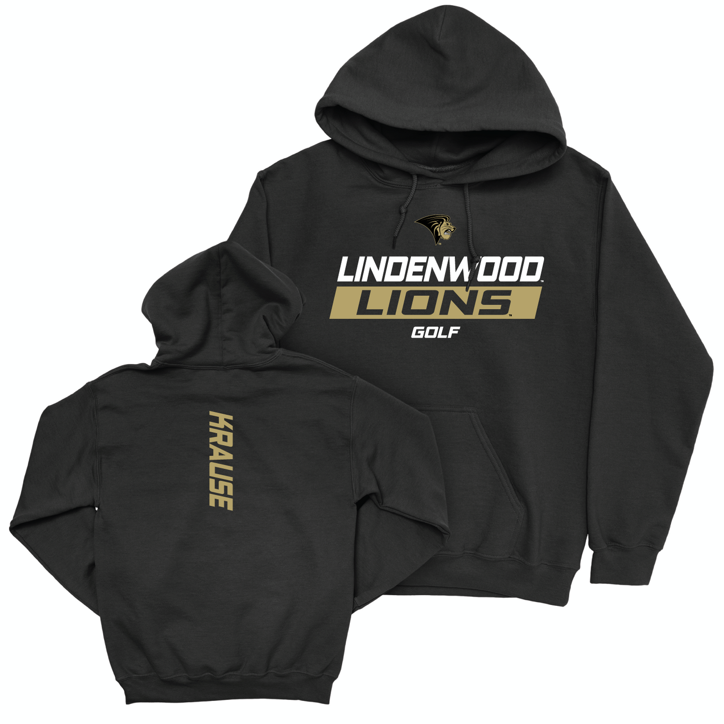 Lindenwood Women's Golf Black Rush Hoodie - Bailie Krause