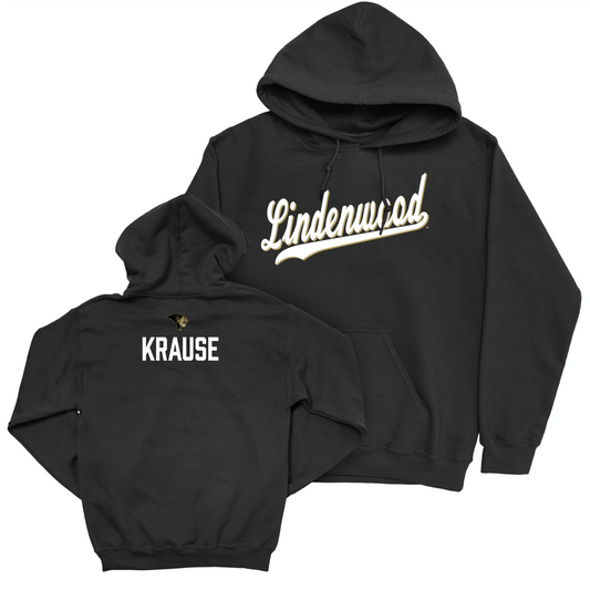 Lindenwood Women's Golf Black Script Hoodie - Bailie Krause