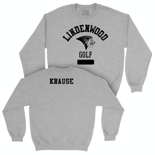 Lindenwood Women's Golf Sport Grey Varsity Crew - Bailie Krause