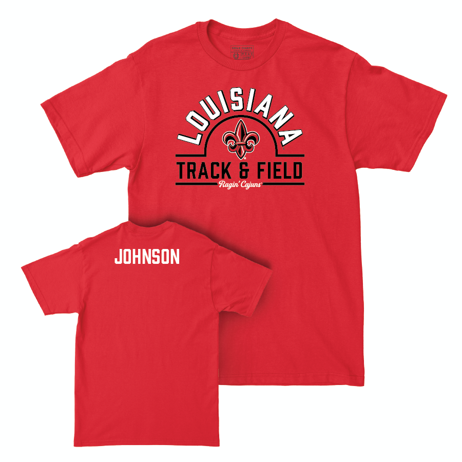 Louisiana Women's Track & Field Red Arch Tee - Alexandra Johnson Small