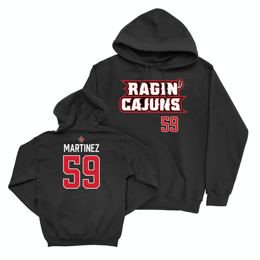 Louisiana Football Black Ragin' Cajuns Hoodie - Andrew Martinez Small