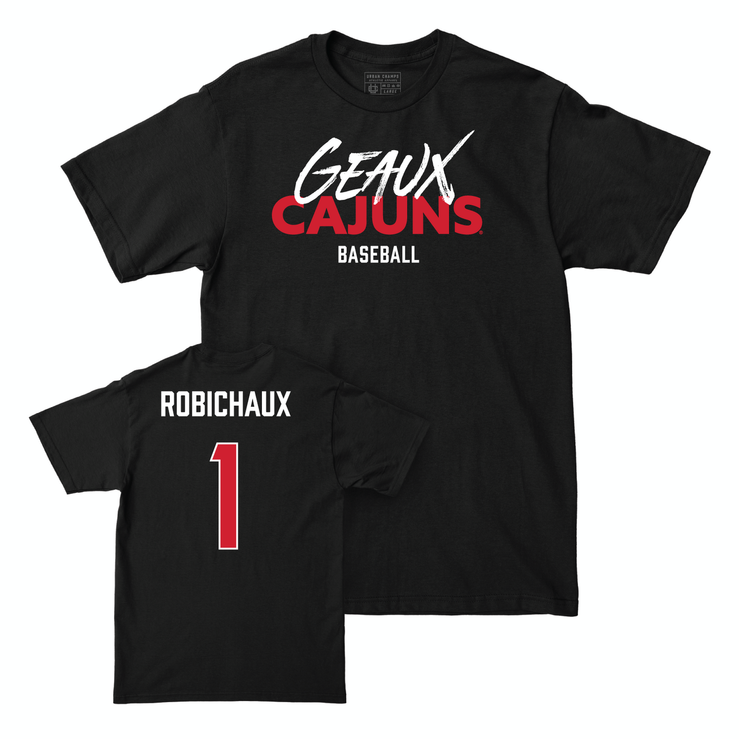 Louisiana Baseball Black Geaux Tee - Ben Robichaux Small