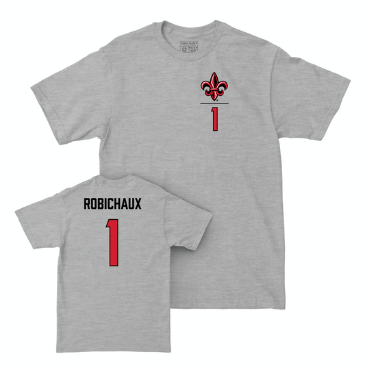 Louisiana Baseball Sport Grey Logo Tee - Ben Robichaux Small