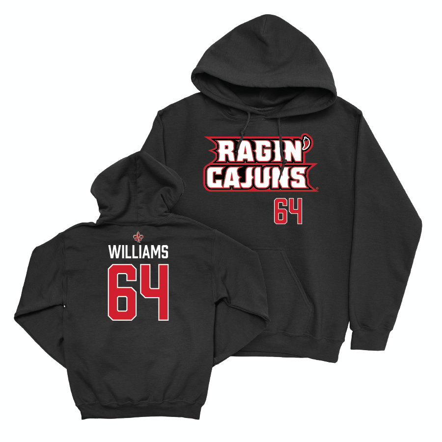 Louisiana Football Black Ragin' Cajuns Hoodie - Bryant Williams Small