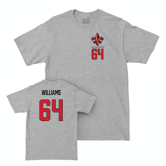 Louisiana Football Sport Grey Logo Tee - Bryant Williams Small