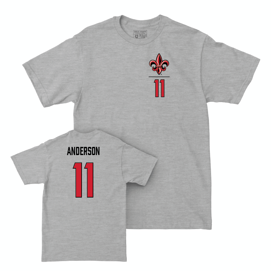 Louisiana Football Sport Grey Logo Tee - Caleb Anderson Small