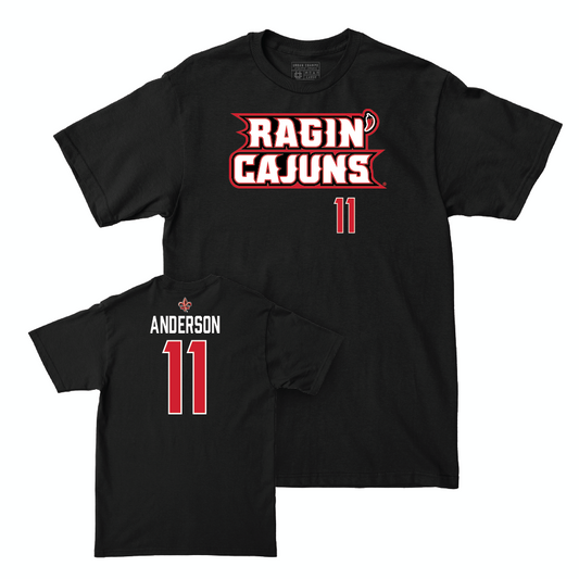 Louisiana Football Black Ragin' Cajuns Tee - Caleb Anderson Small