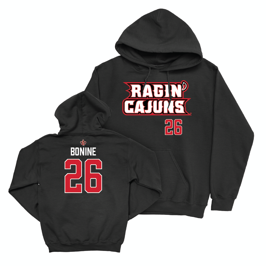 Louisiana Football Black Ragin' Cajuns Hoodie - Caleb Bonine Small