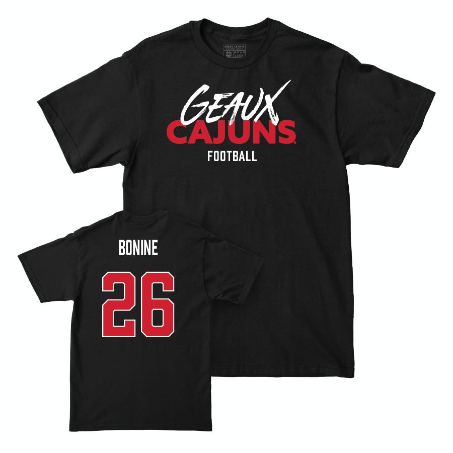 Louisiana Football Black Geaux Tee - Caleb Bonine Small