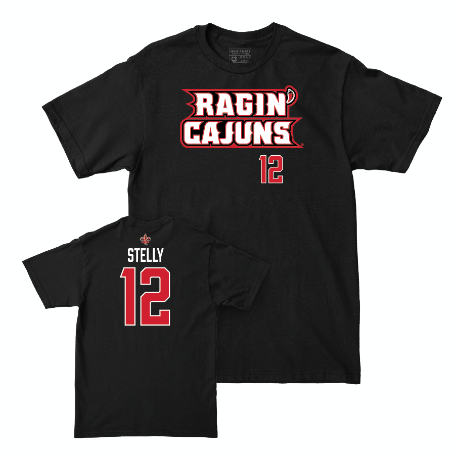 Louisiana Baseball Black Ragin' Cajuns Tee - Caleb Stelly Small