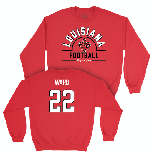 Louisiana Football Red Arch Crew - Chaz Ward Small