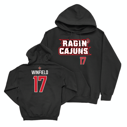 Louisiana Football Black Ragin' Cajuns Hoodie - D'Wanye Winfield Small