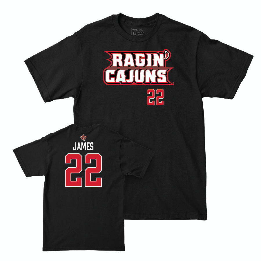 Louisiana Women's Basketball Black Ragin' Cajuns Tee - Jaylyn James Small