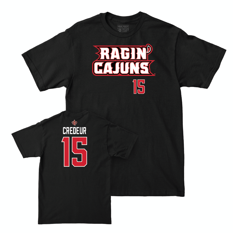 Louisiana Softball Black Ragin' Cajuns Tee - Laney Credeur Small